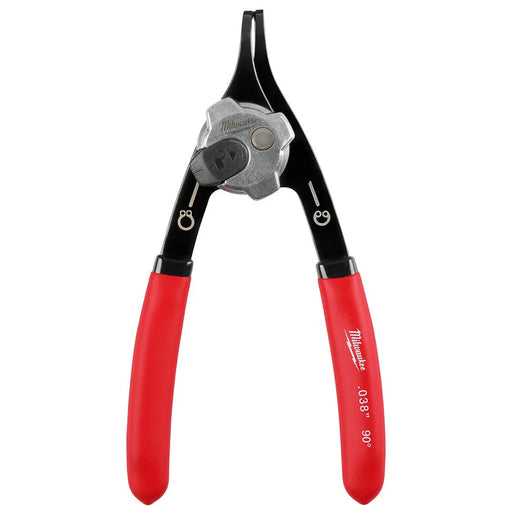 Milwaukee .038" Convertible Snap Ring Pliers - 90 degree 48-22-6532