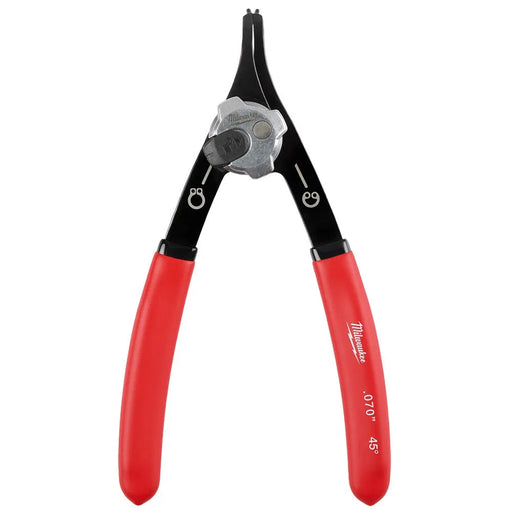 Milwaukee .070" Convertible Snap Ring Pliers - 45 degree 48-22-6537