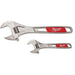 Milwaukee 2 Piece Adjustable Wrench Set 6 & 10" 48-22-7400