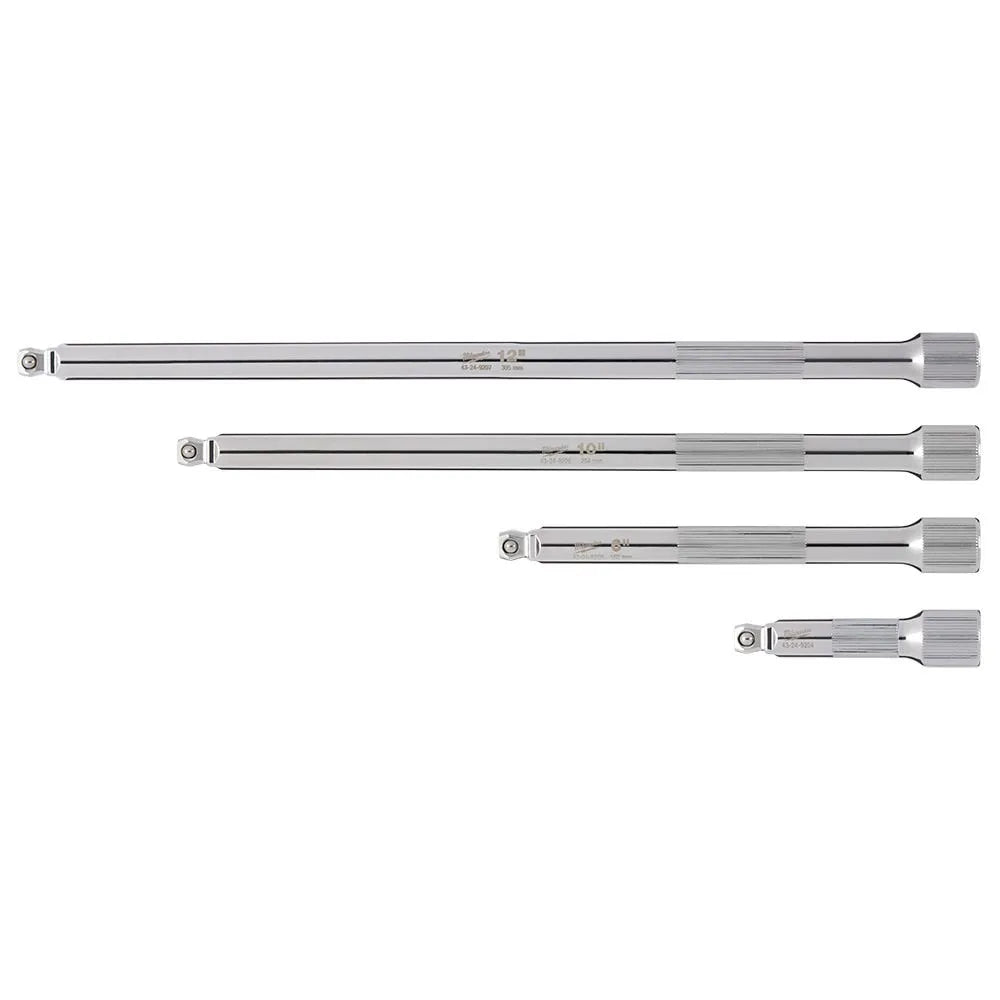 Milwaukee 4pc 1/4" Drive Wobble Extension Set 48-22-9350