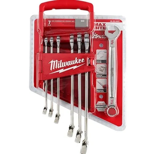 Milwaukee SAE Combination Wrench Set 7 Piece 48-22-9407