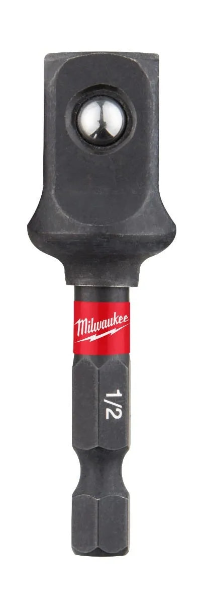 Milwaukee Shockwave Impact Duty 1/4" Hex To 1/2" Square Socket Adapter 48-32-5034