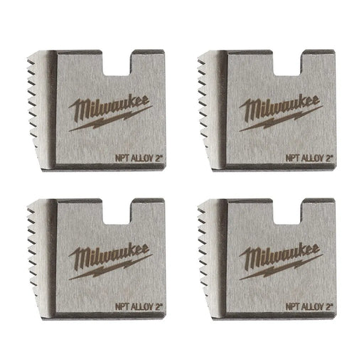 Milwaukee 2" Alloy NPT Portable Pipe Threading Dies (Set of 4) 48-36-1106