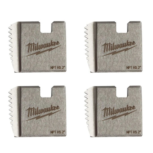 Milwaukee 2" High Speed NPT Portable Pipe Threading Dies (Set of 4) 48-36-1112