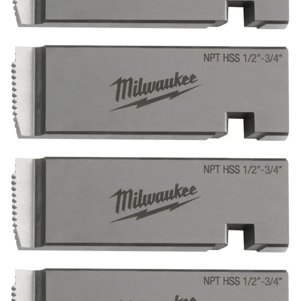 Milwaukee 1/2"-3/4" HIGH SPEED FOR STAINLESS NPT Universal Pipe Threading Dies 48-36-1205