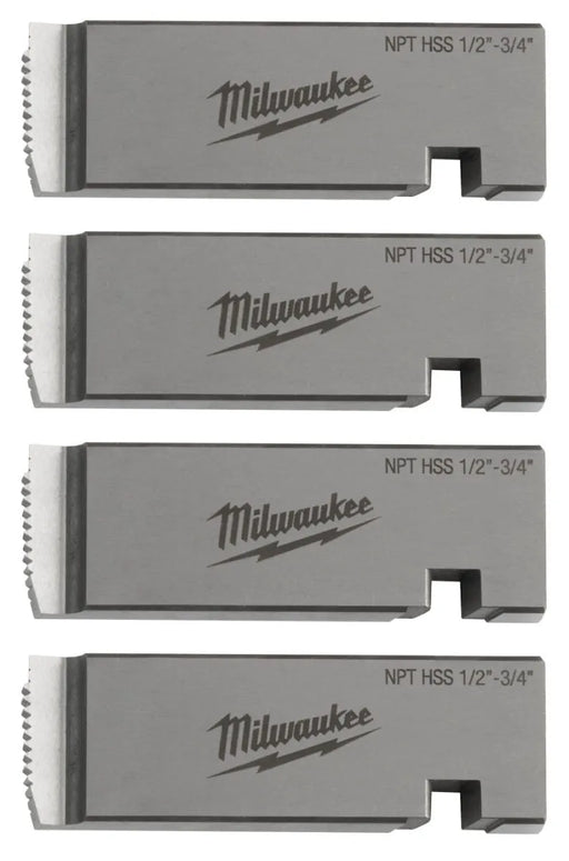 Milwaukee 1/2"-3/4" HIGH SPEED FOR STAINLESS NPT Universal Pipe Threading Dies 48-36-1205