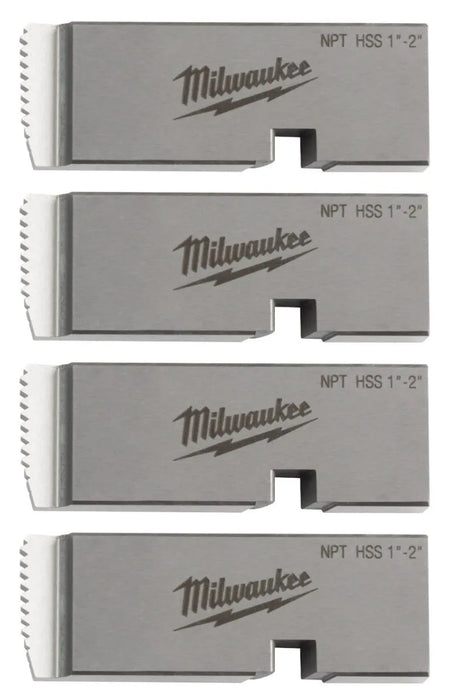 Milwaukee 1"-2" HIGH SPEED FOR STAINLESS NPT Universal Pipe Threading Dies 48-36-1206