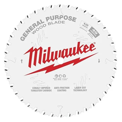 Milwaukee 10" 40 Tooth General Purpose Circular Saw Blade 48-40-1024