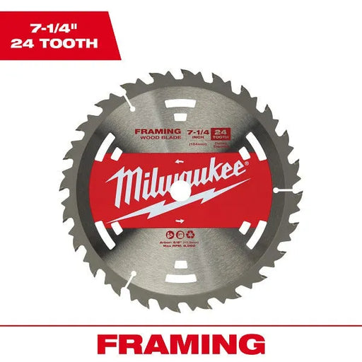 Milwaukee 7-1/4" 24T Construction Framing Contractor Pack (25PK) 48-40-1711