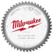 Milwaukee 7-1/4" 48 Tooth 5/8" Arbor Circular Saw Metal Cutting Blade 48-40-4235