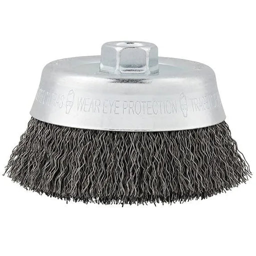 Milwaukee 5 in. Carbon Steel Crimped Wire Cup Brush 48-52-1400