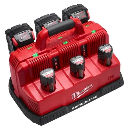 Milwaukee M12 & M18 6 Bay Rapid Charge Station 48-59-1807