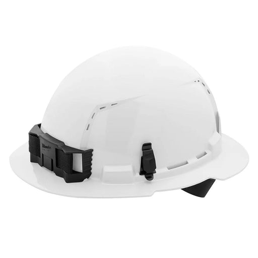 Milwaukee White Full Brim Vented Type 1 Class C Hard Hat w/ 4pt Ratcheting Suspension 48-73-1201