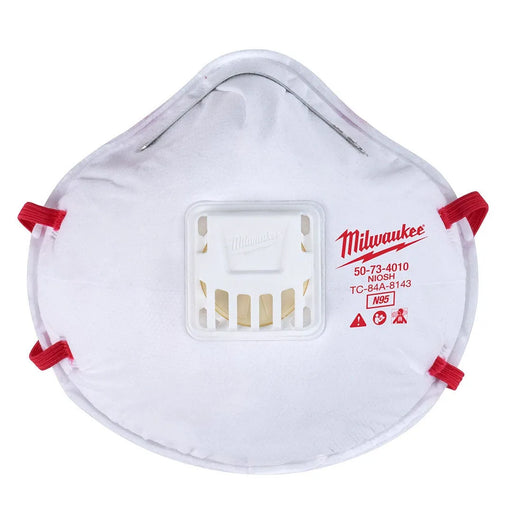 Milwaukee N95 Disposable Valved Respirator 48-73-4011