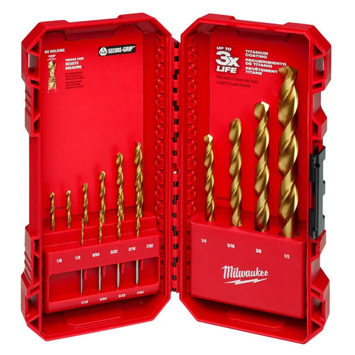 Milwaukee THUNDERBOLT Titanium Drill Bit Set - 14PC 48-89-0011