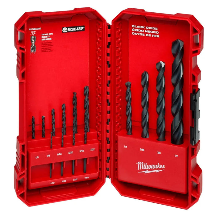 Milwaukee THUNDERBOLT Black Oxide Drill Bit Set - 14PC 48-89-2800