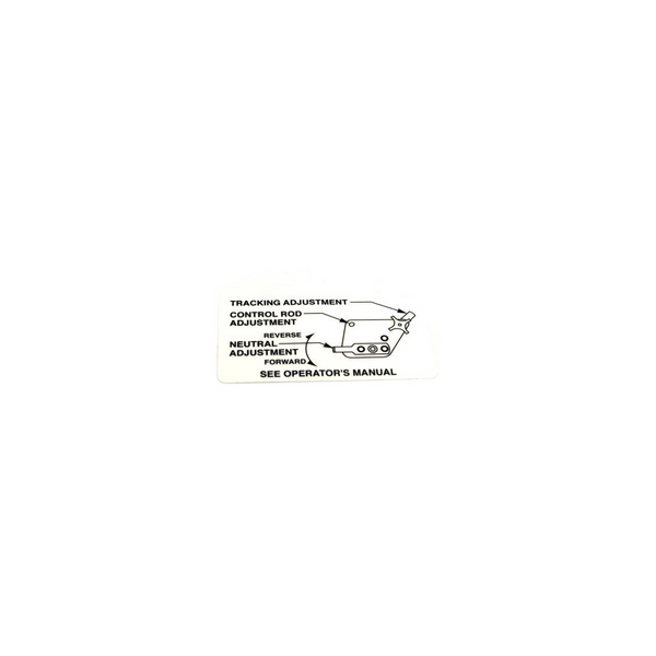 Scag  481080  -  DECAL, SWZ ADJUSTMENT