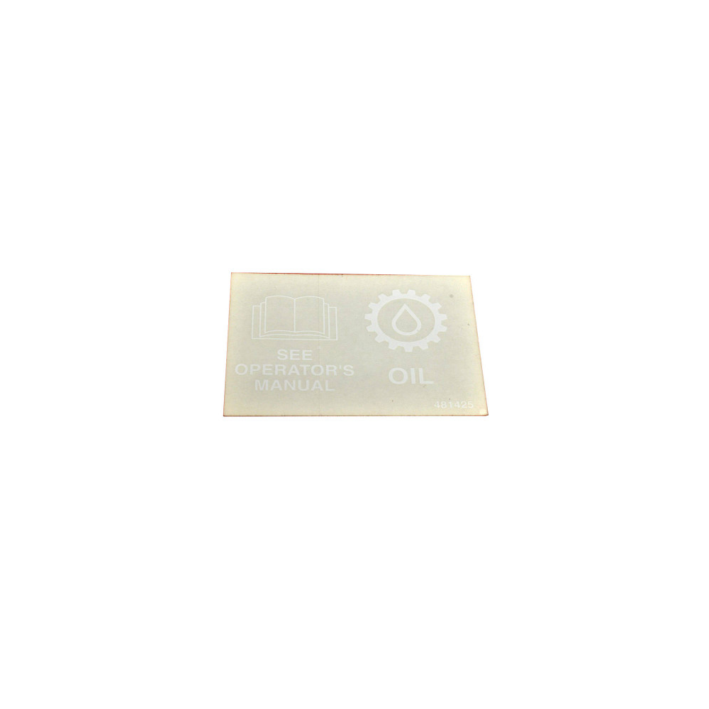 Scag  481425  -  DECAL