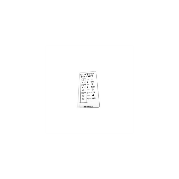 Scag  481863  -  DECAL, CUTTING HEIGHT