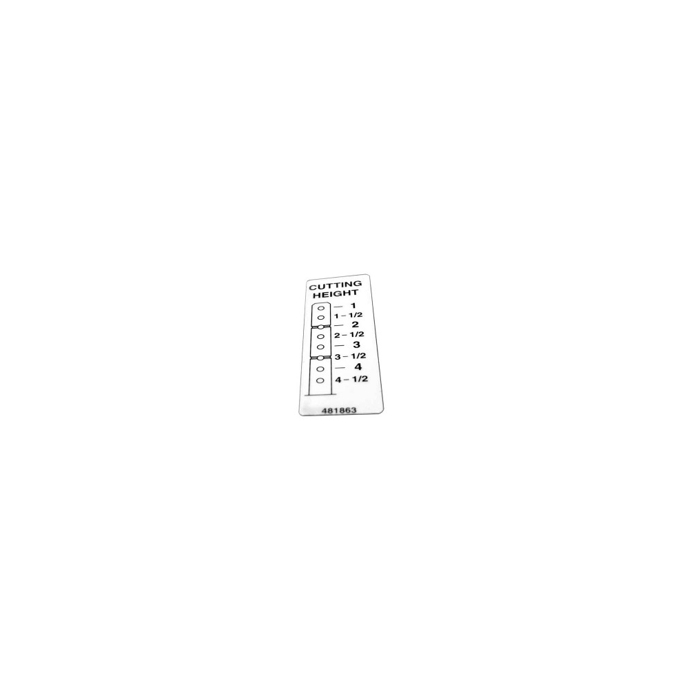 Scag  481863  -  DECAL, CUTTING HEIGHT