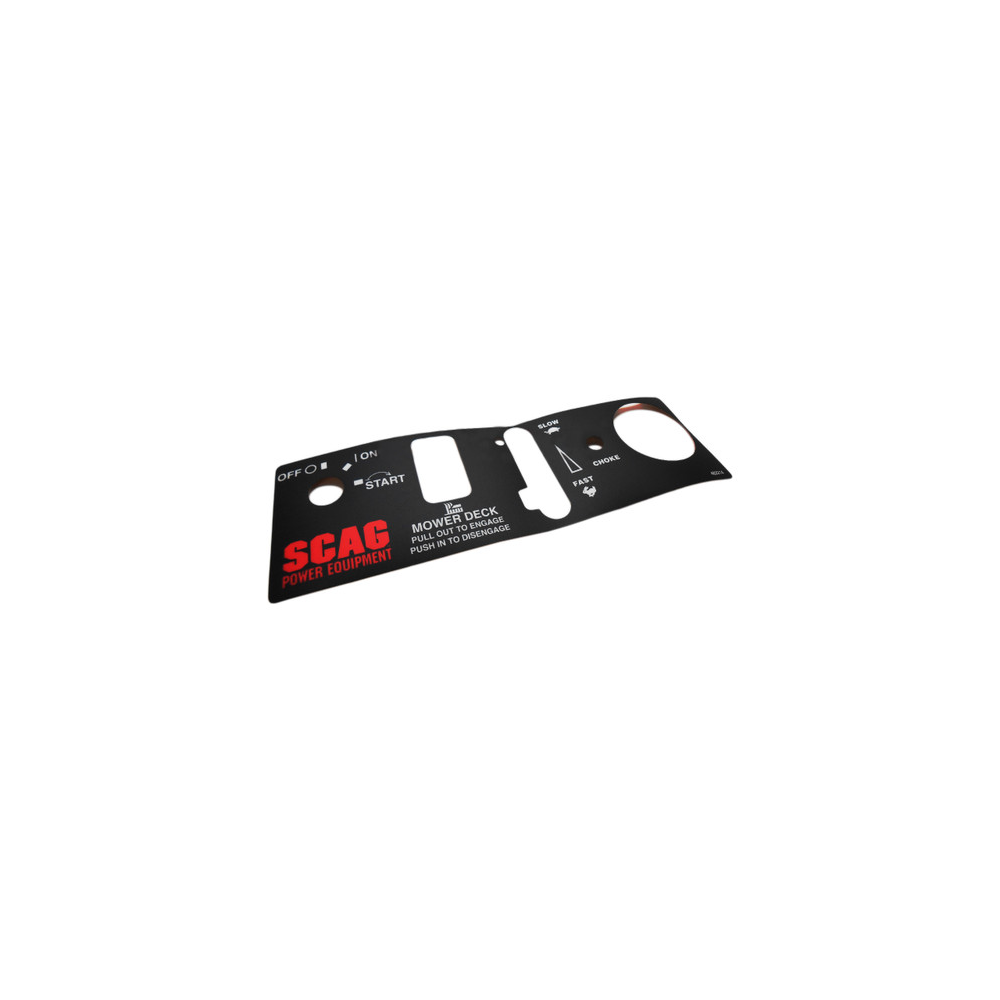 Scag  482214  -  DECAL, INSTRUMENT PANEL - NO LONGER AVAILABLE
