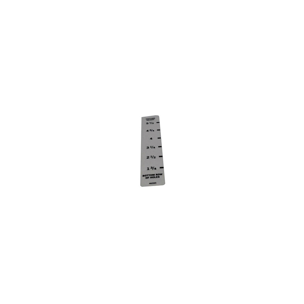 Scag  482565  -  DECAL, CUTTING HEIGHT