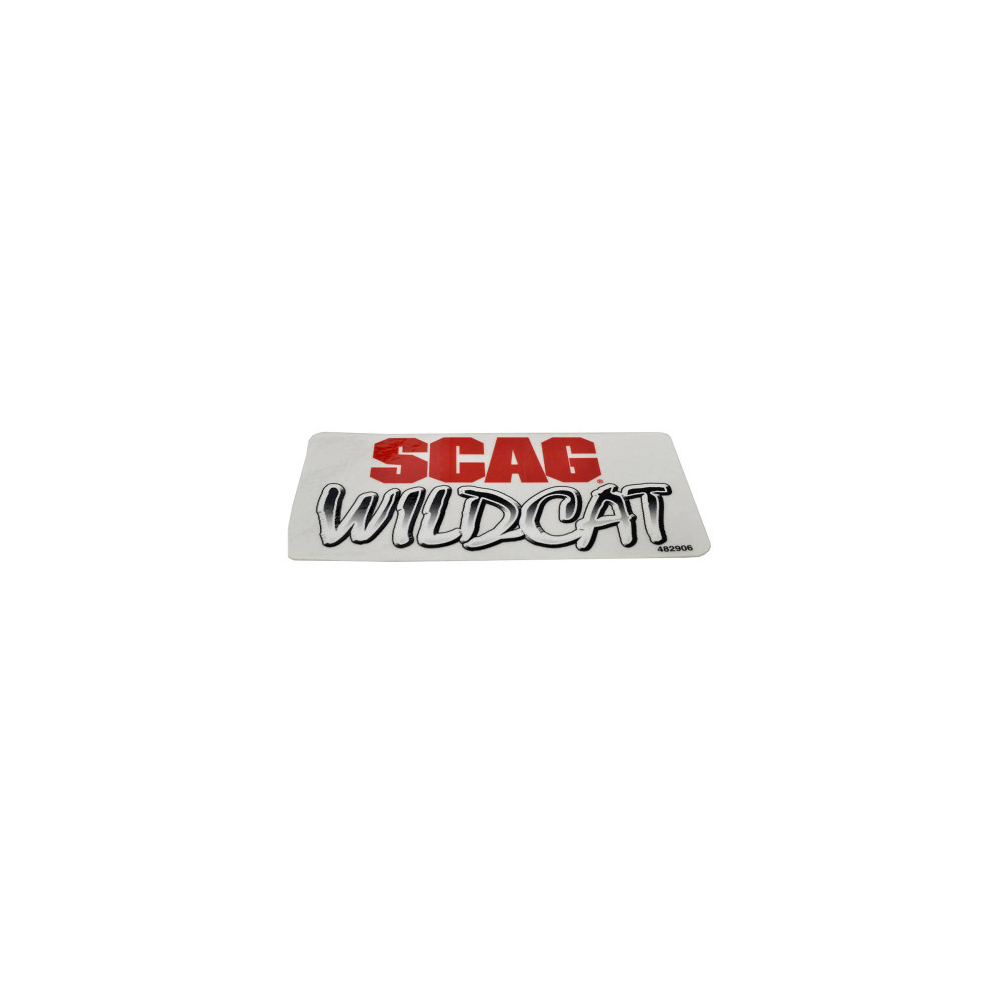 Scag  482906  -  DECAL, SCAG WILDCAT