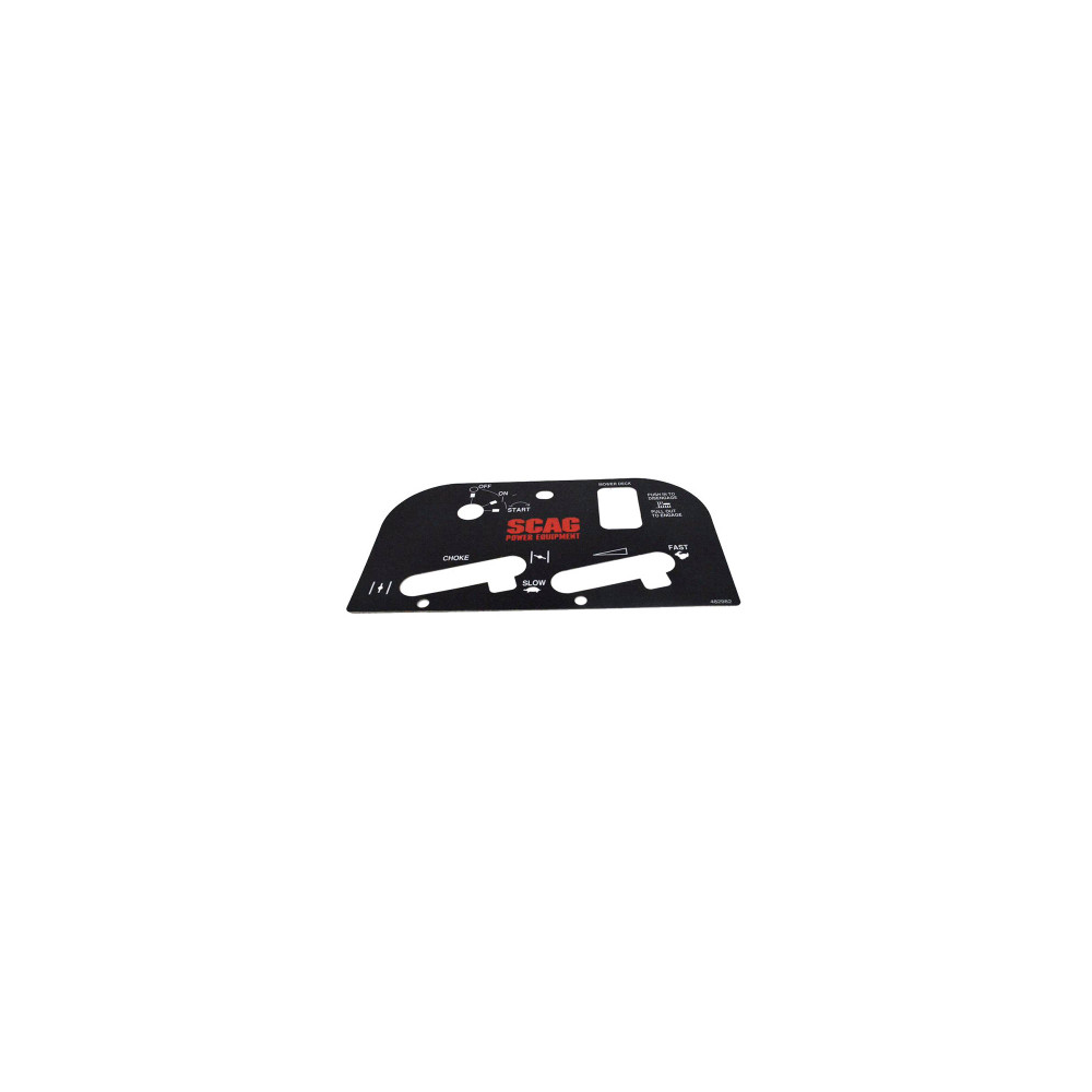 Scag  482982  -  DECAL, INSTRUMENT PANEL - STC