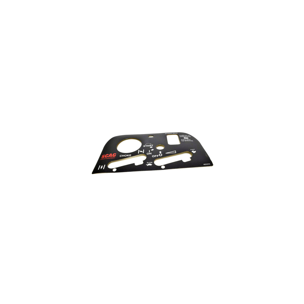 Scag  483255  -  DECAL, INSTRUMENT PANEL-KA LC