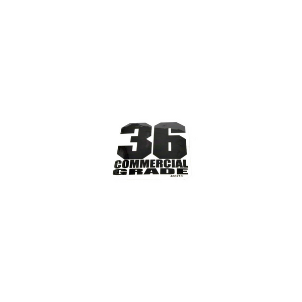 Scag  483710  -  DECAL, 36