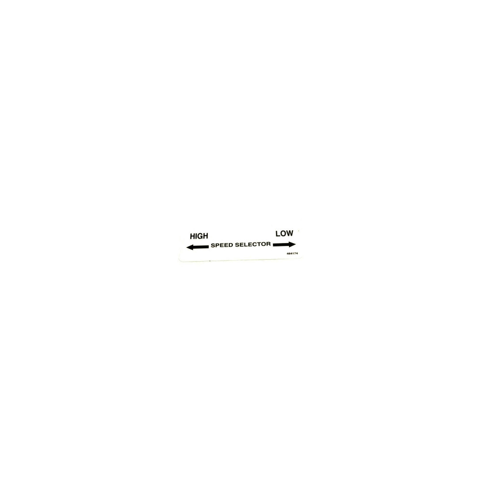 Scag  484174  -  DECAL, SPEED CONTROL