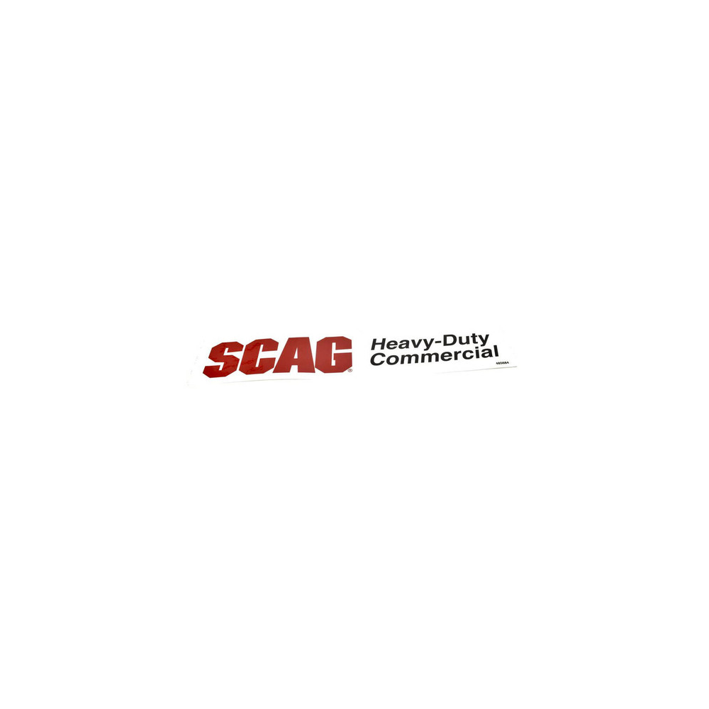 Scag  485684  -  DECAL, SCAG HEAVY DUTY