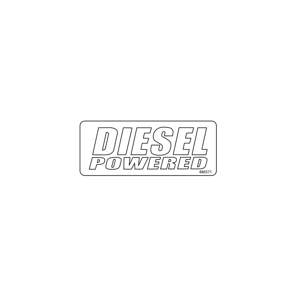 Scag  486571  -  DECAL DIESEL LOGO - INSTR PANEL