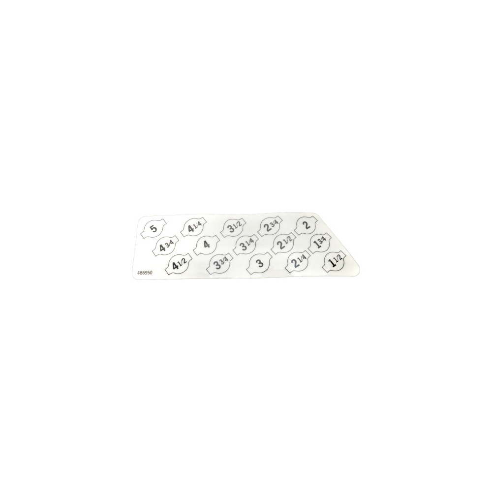Scag  486950  -  DECAL CUT HEIGHT