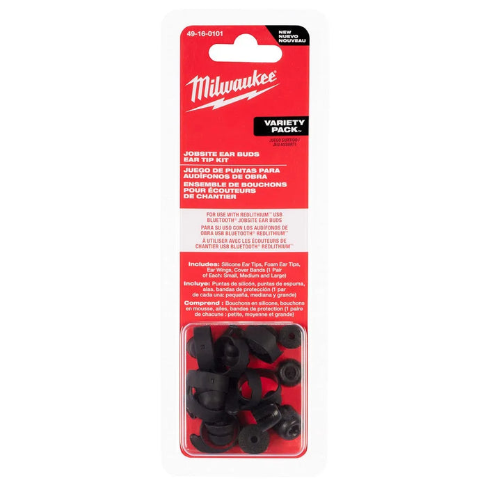 Milwaukee Jobsite Earbuds Ear Tip Kit 49-16-0101