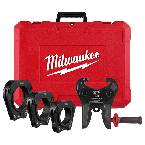 Milwaukee 2-1/2" - 4" IPS-P Black Pipe Pivoting Press Ring Kit for M18 FORCE LOGIC Long Throw Press Tool 49-16-2698X