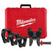 Milwaukee 2-1/2" - 4" IPS-P Black Pipe Pivoting Press Ring Kit for M18 FORCE LOGIC Long Throw Press Tool 49-16-2698X