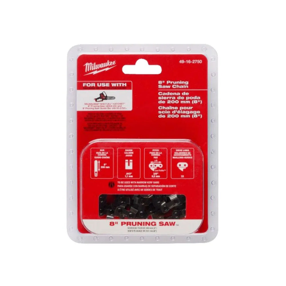 Milwaukee 8" Pruning Saw Chain 49-16-2750