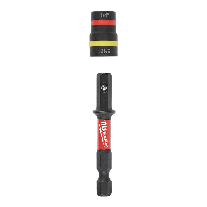 Milwaukee SHOCKWAVE Impact Duty 1/4" and 5/16" x 2-1/4" QUIK-CLEAR 2-in-1 Magnetic Nut Driver 49-66-4542