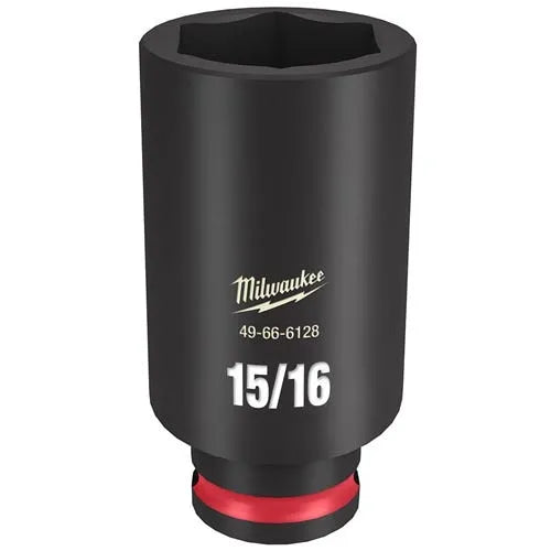 Milwaukee Shockwave Impact Duty 3/8 Drive 15/16" Deep 6 Point Socket 49-66-6128