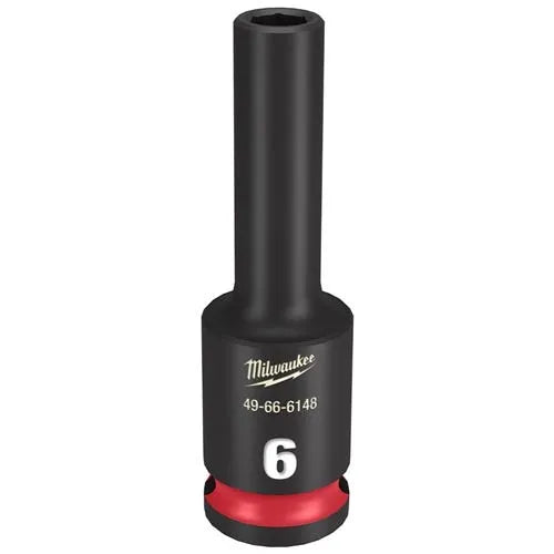 Milwaukee Shockwave Impact Duty 3/8 Drive 6mm Deep 6 Point Socket 49-66-6148