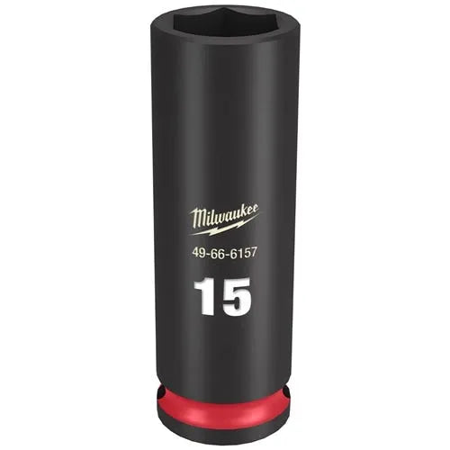 Milwaukee Shockwave Impact Duty 3/8 Drive 15mm Deep 6 Point Socket 49-66-6157