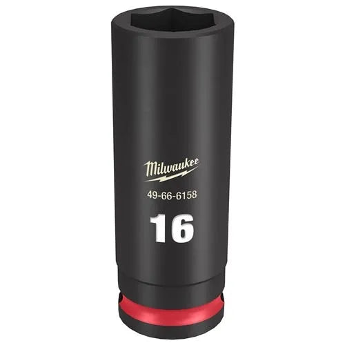 Milwaukee Shockwave Impact Duty 3/8 Drive 16mm Deep 6 Point Socket 49-66-6158