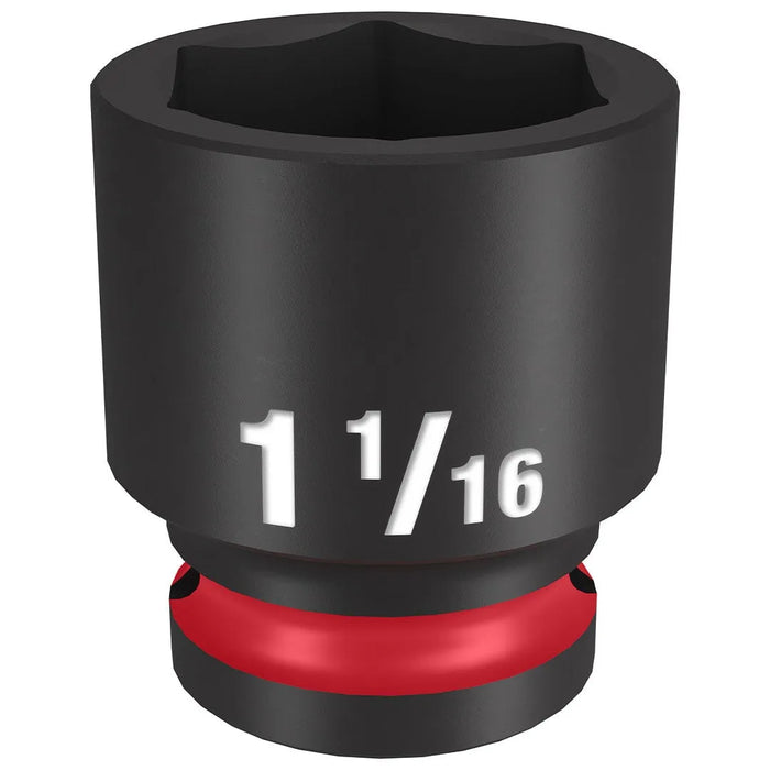 Milwaukee Shockwave Impact Duty 1/2" Drive 1-1/16" Standard 6 Point Socket 49-66-6211