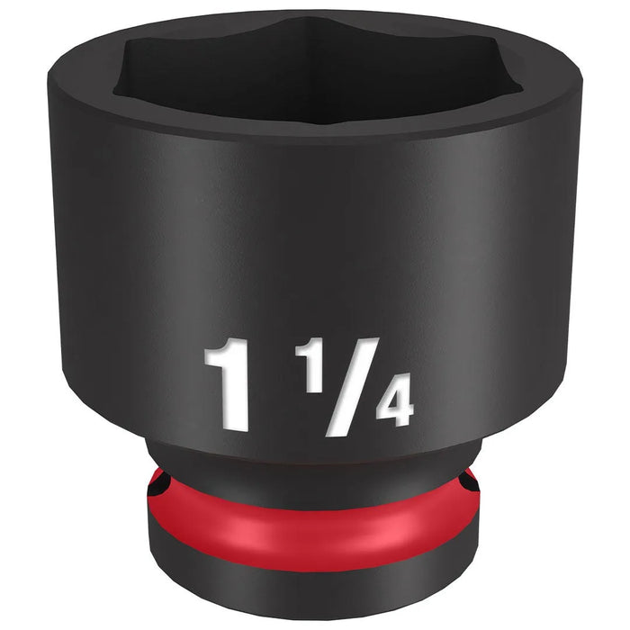 Milwaukee Shockwave Impact Duty 1/2" Drive 1-1/4" Standard 6 Point Socket 49-66-6214