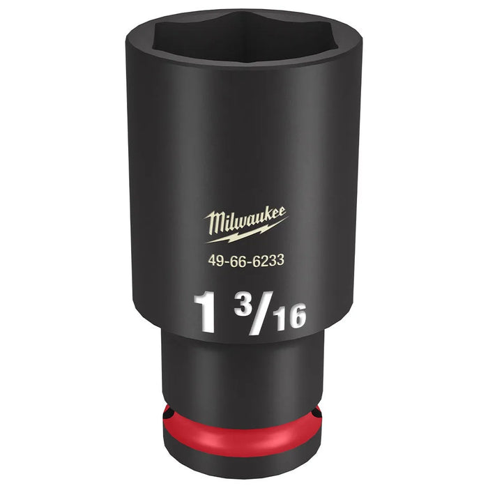 Milwaukee Shockwave Impact Duty 1/2" Drive 1-3/16" Deep 6 Point Socket 49-66-6233