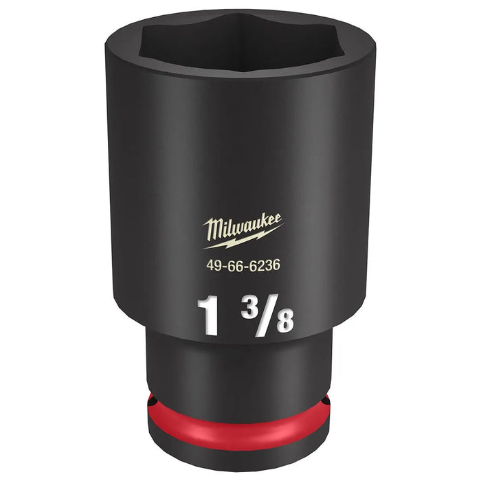 Milwaukee Shockwave Impact Duty 1/2" Drive 1-3/8" Deep 6 Point Socket 49-66-6236