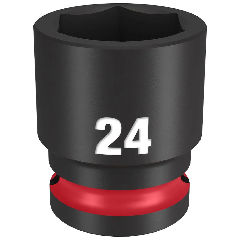 Milwaukee Shockwave Impact Duty 1/2" Drive 24mm Standard 6 Point Socket 49-66-6256