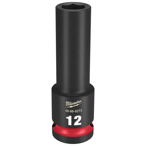 Milwaukee Shockwave Impact Duty 1/2" Drive 12mm Deep 6 Point Socket 49-66-6273