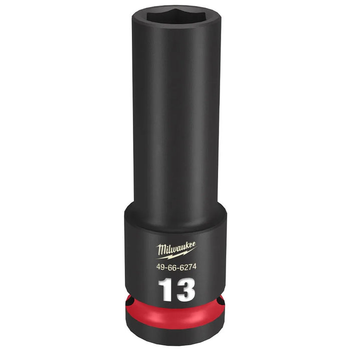 Milwaukee Shockwave Impact Duty 1/2" Drive 13mm Deep 6 Point Socket 49-66-6274